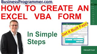 How To Create a VBA Form In Excel