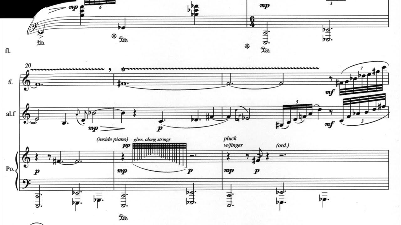 Gamma Leporis for flute, alto flute & piano by Michel Plourde YouTube