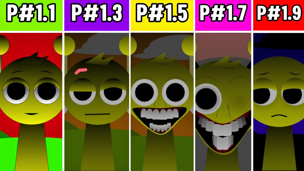 Incredibox Sprunki Phase 1.1 VS Phase 1.3 VS Phase 1.5 VS Phase 1.7 VS ...