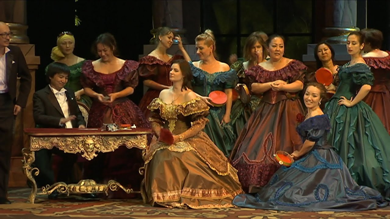 В ГАТОБ им. Абая покажут новую "Травиату" (07.06.16) - YouTube