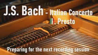 J.S. BACH - Italian Concerto - III. Presto (practicing)