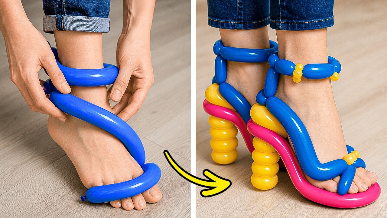 ミニミニシューモールドアレンジ 👠 驚きのDIY！普通の靴が高級ブランド風に大変身！🤯🔥 - YouTube