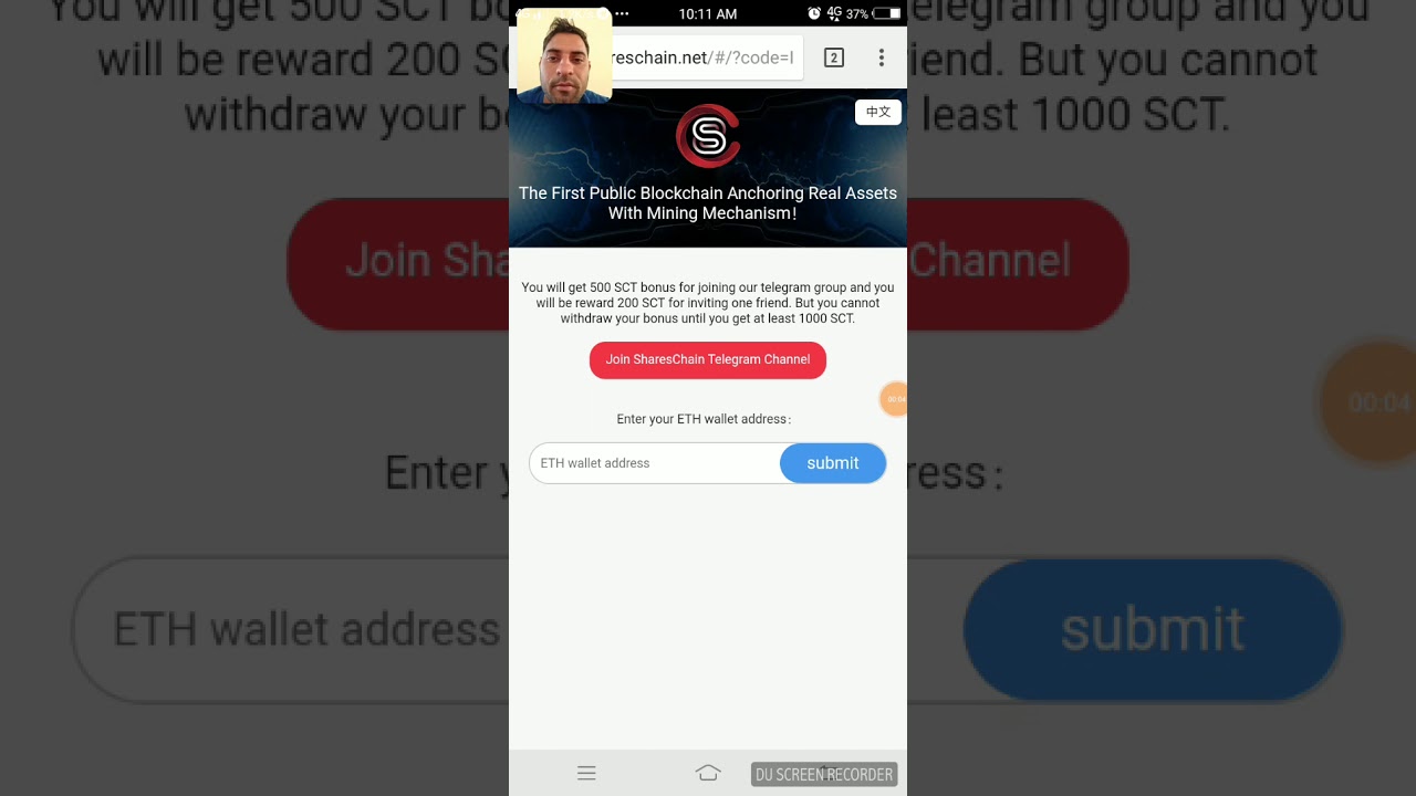 AirDrop Earn Free Token 500 SCT COIN FREE