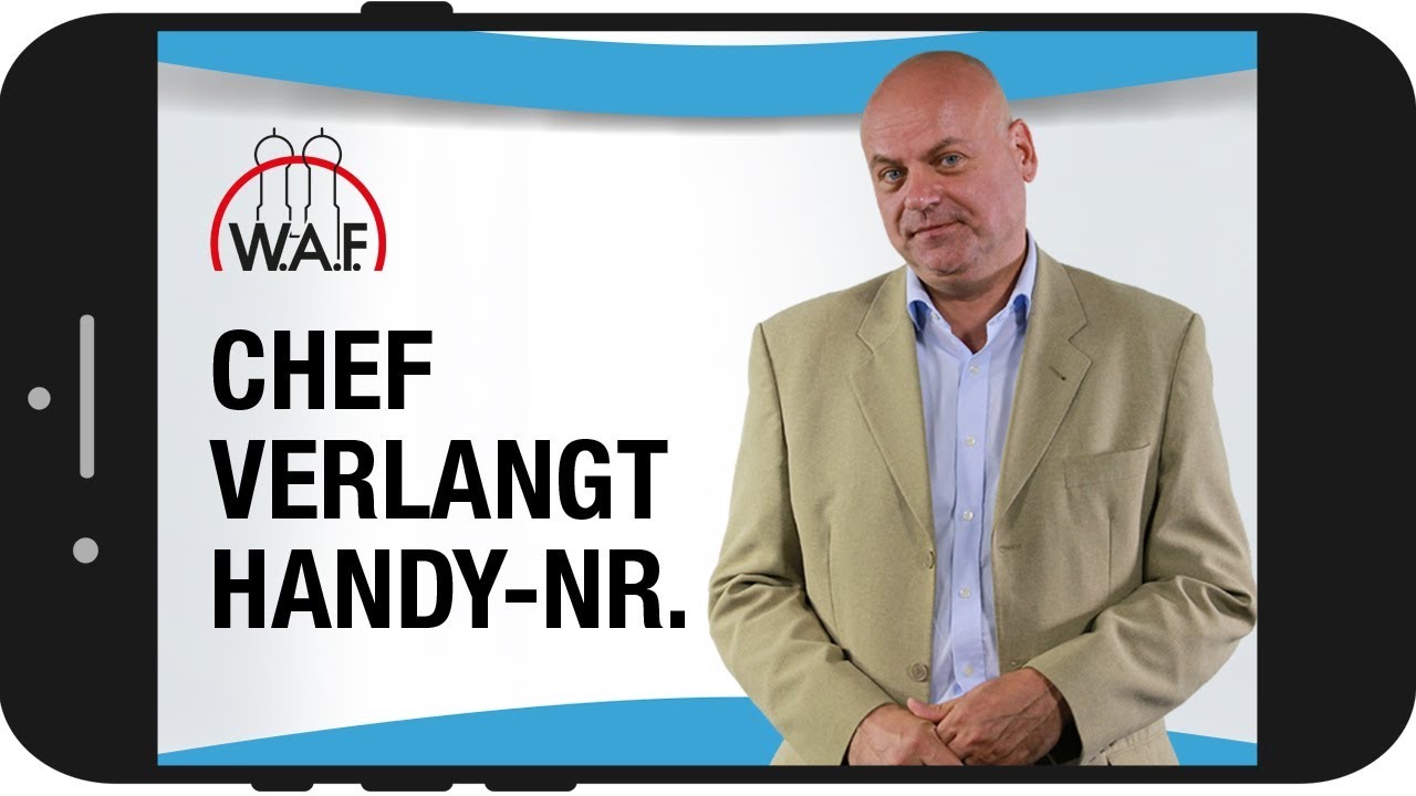 Chef verlangt private Handy-Nummer! ? - Darf er das?