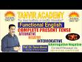 📘 Complete Present Tense | Affirmative, Negative, Interrogative & Interrogative