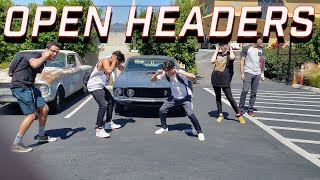 High School Reacts to OPEN HEADERS MUSTANG!!!