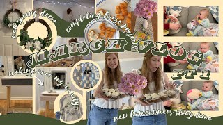 MARCH VLOG pt1: new spring wreath, \\