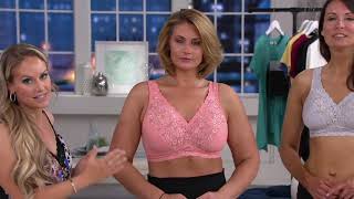 Breezies Set of Two Soft Support Lace Bras on QVC screenshot 1