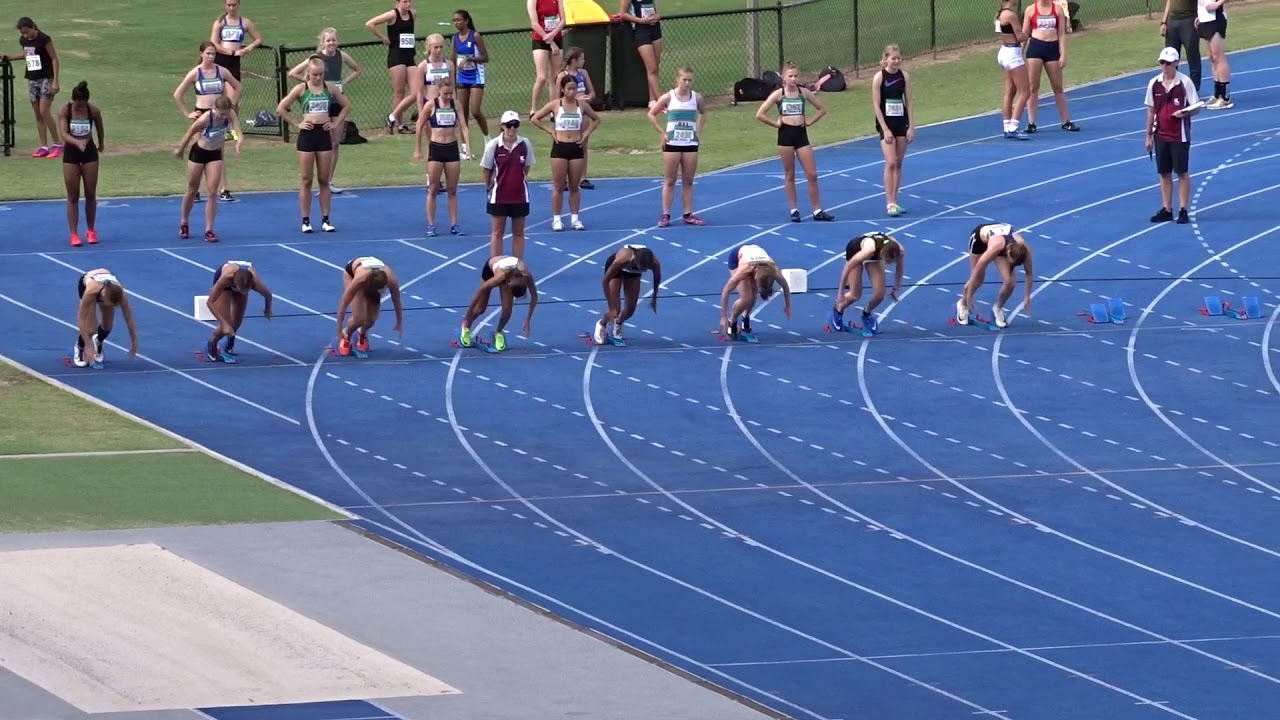 Ht4. 100m Women, Garry Brown Shield, QSAC, Brisbane 22/02/2020