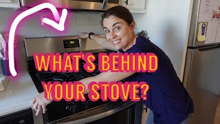 How To Deep Clean BEHIND the Stove, when you're SCARED