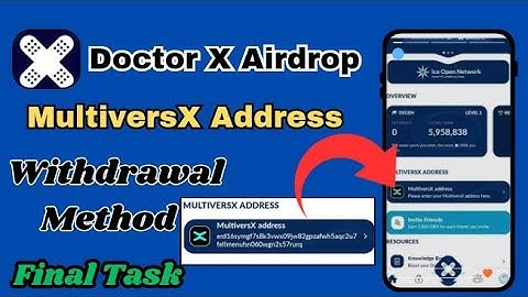 Doctor X MultiversX Address update ||  Doctor X Final Task for Withdrawal || Doctor X Airdrop KYC
