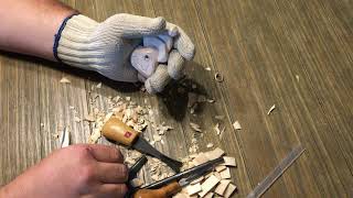 Beginner wood carving snowman ornament conclusion part 3