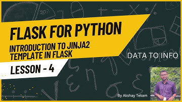 Introduction To Jinja2 Template in Flask | Flask For Python | Data To Info