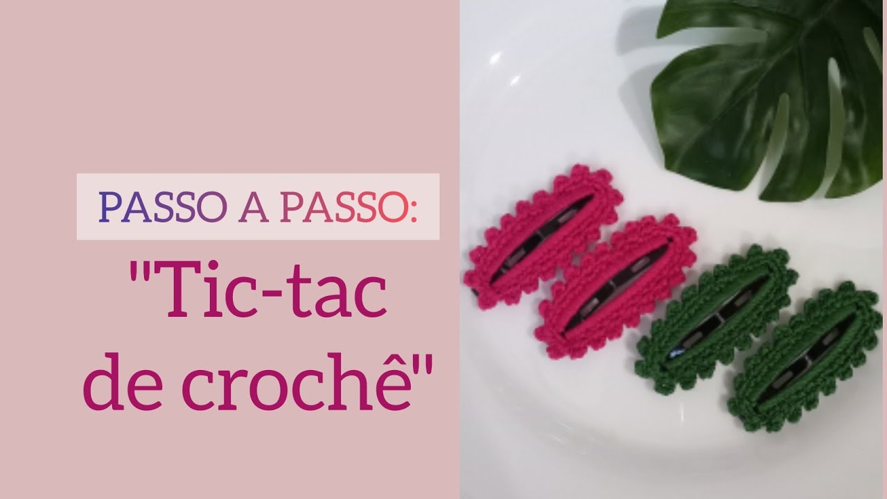 Tic-tac de crochê, acessórios moderno. passo a passo! 