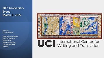 International Center for Writing and Translation 20th Anniversary Celebration