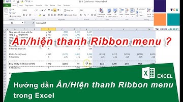 Cách ẩn hiện thanh Ribbon menu