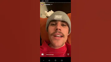 Justin Bieber Singing Intention Live On Instagram