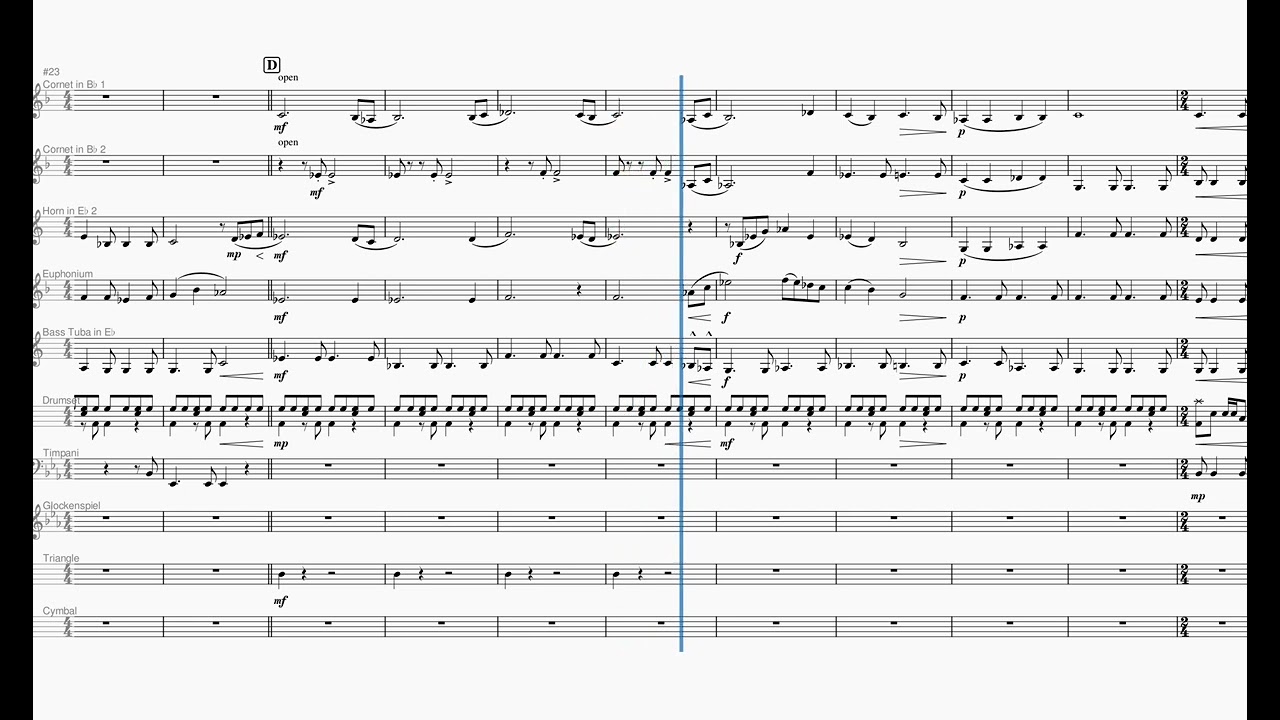 Stal Himmel, Brass Quintet & Perc, Com: Alan Fernie, arr: Harmer Borstall #brassquintet #sheetmusic