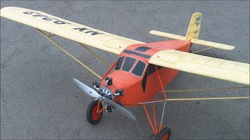 WRONG WAY CORRIGAN  and his 1929 Curtiss Robin  (scratchbuild)