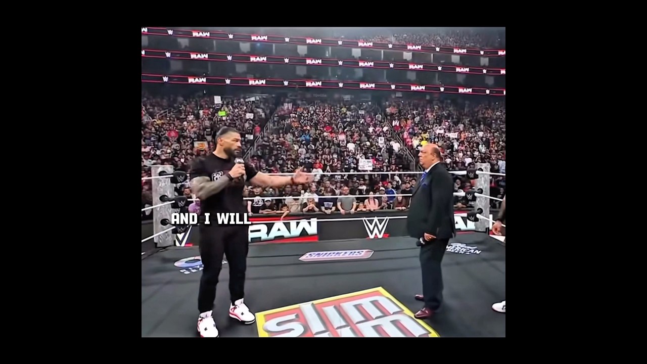 ROMAN REIGN TO PAUL HEYMAN 🗣️ I DIDN'T RUIN THE BLOODLINE #edit #wwe #romanreigns #shorts #viral