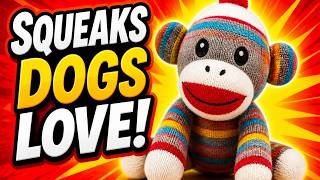 Cute sock monkey dog toy!