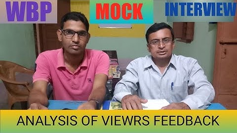 Wbp mock interview/mock/interview/West Bengal police/constable/