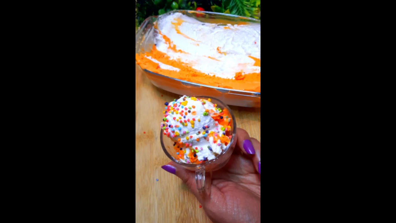 Most UNIQUE Orange Vanilla Ice Cream    