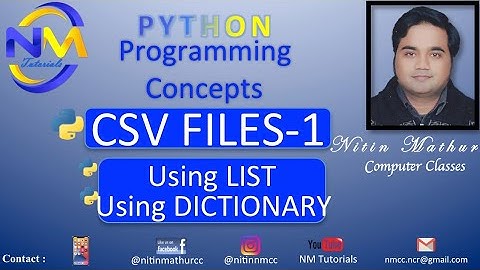 CSV Files Part-1 | CS | IP Class 12th | CSV Using List | CSV Using Dictionary |