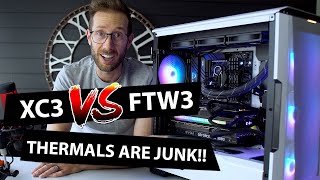EVGA 3080 XC3 vs FTW3  worst thermals I've ever seen...