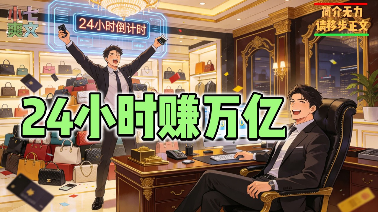 全文完结🔥系统只存在24小时，我疯狂消费刷返利，等系统消失时已经拥有万亿资产！#都市爽文 #神豪系统 #爽文解说 #逆袭 #系统小说 #小七爽文 #打脸 #逆袭 #热血 #奢侈品