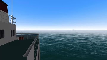 COLREGs - Rule 16 - Scenario: Overtaking PORT 130° (reducing speed) - Bridge view