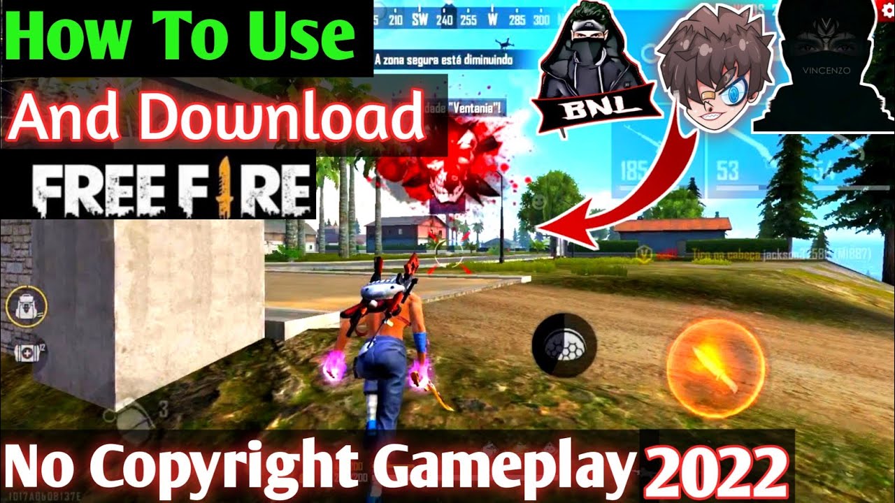 How To Download Free Fire No Copyright Gameplay - Garena Free Fire 