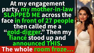 My mother-in-law called me “gold-digger” at my own engagement party…