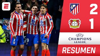 Thumbnail for Julián Álvarez HÉROE. Atlético de Madrid REMONTÓ y ganó 2-1 al Bayer Leverkusen | Champions League