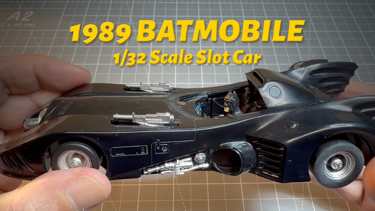 My 1989 Batmobile 1/32 Scale Slot Car #slotcars #batmobile #batman