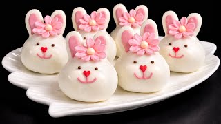 So simple & so beautiful! Easter bunny dessert without an oven in 15 minutes!