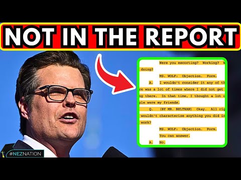 🚨Matt Gaetz Report: