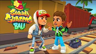 Jake and Kooply have funny race in amusement park! Subway Surfers & Kooply Run Subway Craft games! screenshot 1