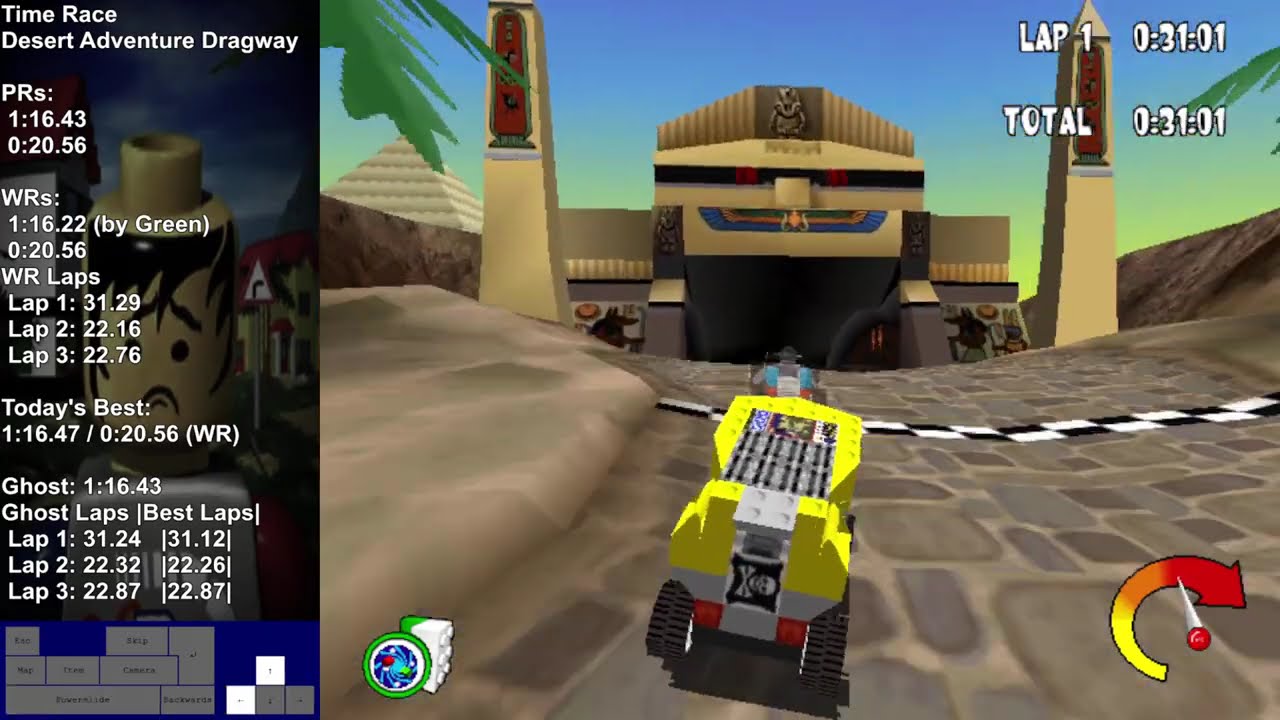 LEGO Racers: Desert Adventure Dragway - Time Race - 