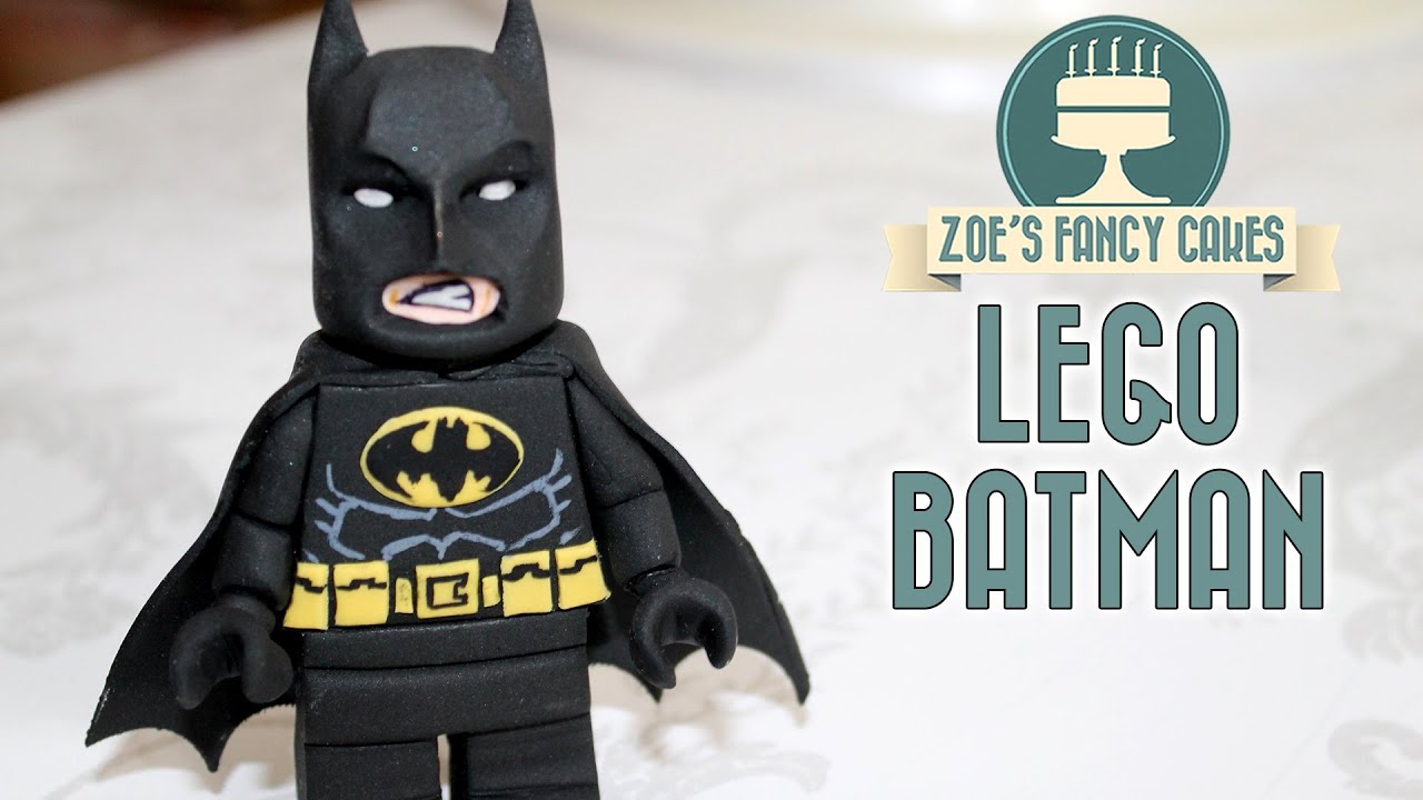 LEGO BATMAN CAKE TOPPER | fondant figure lego movie - YouTube
