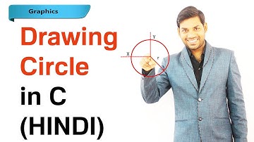 Program to Draw Circle Using C Graphics (HINDI)