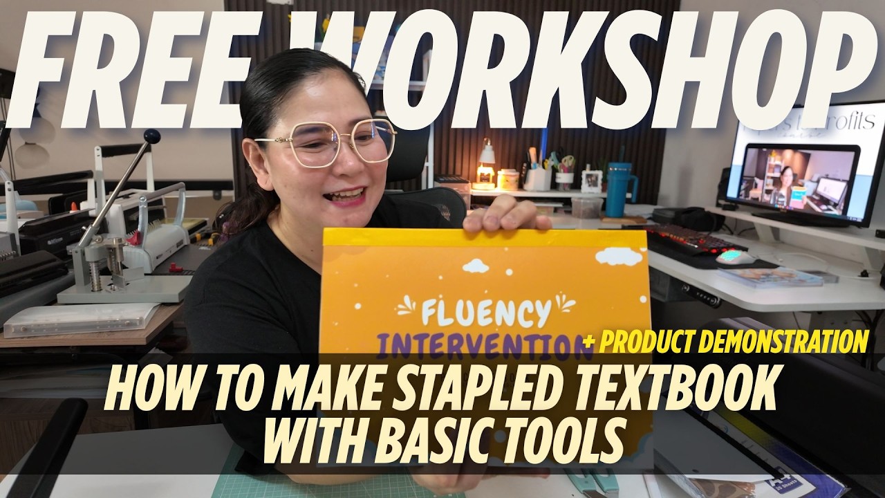 Free Workshop: How to Make Stapled Textbooks - YouTube