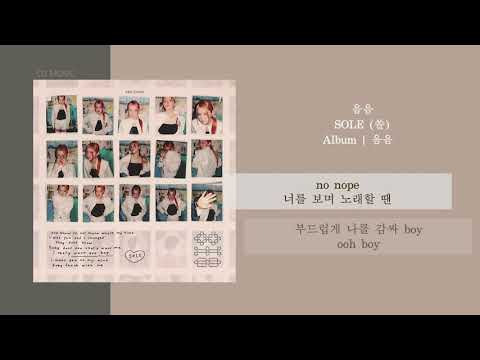 SOLE (쏠) - 음음 (Prod. Cosmic Boy) | 가사 / LYRICS