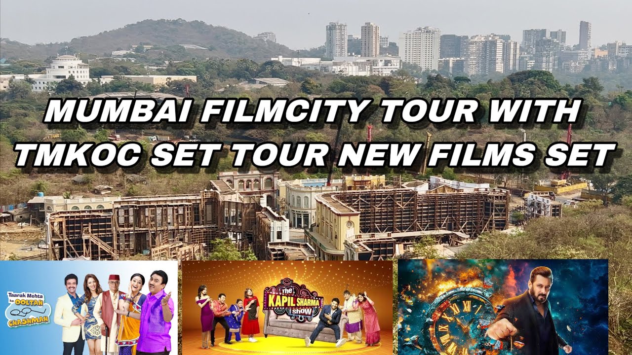 MUMBAI FILMCITY TOUR WITH TMKOC SET TOUR NEW FILMS SET | ENGLISH SUBTITLES |
