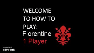 How to play Florentine #solitaire