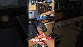 DECONSTRUCTION BASS SPEAKER Vintage AIWA BOOKSHELF SPEAKERS What's inside?