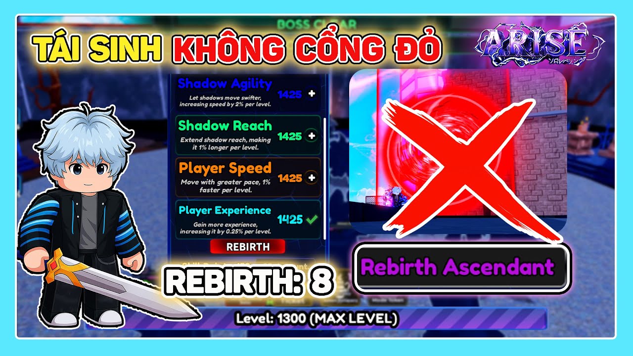 ARISE CROSSOVER | 8TH REBIRTH GUIDE WITHOUT RED GATE - youtube