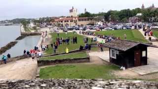 Kid Scared Shitless at cannon demo. Castillo de San Marcos in St. Augustine Fl.