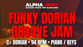 🎹 C♯ Dorian Funk Rock Groove for Piano / Keys – Vintage 70s Jam Session | 94 BPM #alphajams