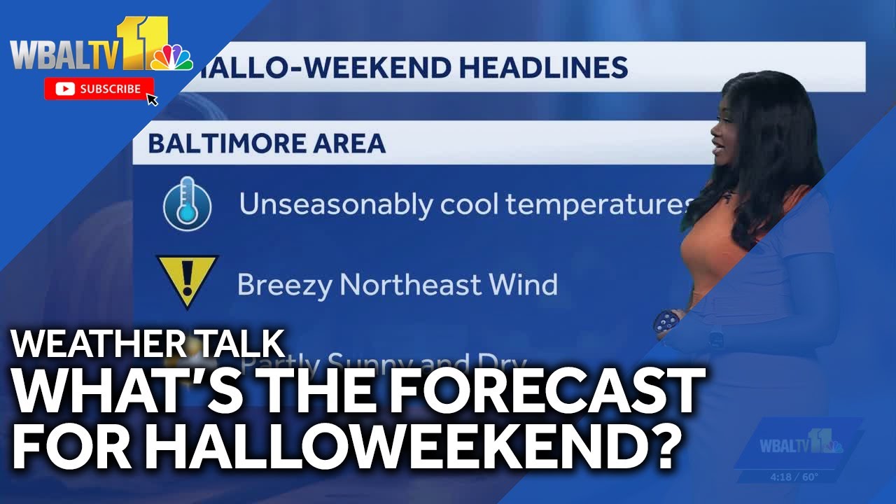 Weather Talk: Dry, chilly and breezy throughout Halloweekend - YouTube